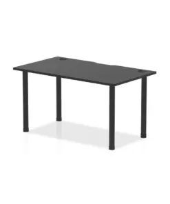 Impulse Black Straight Desks | DY