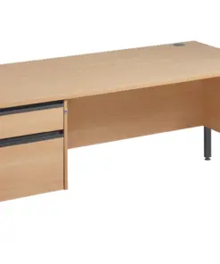 Straight Frame Desk with Drawer Pedestal| Maestro 25 GL
