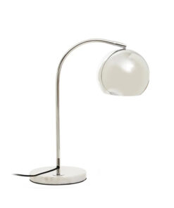 Lamp with marble round base