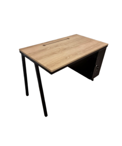 Industrial Oak Desks with Storage Box | 120cm x 60cm
